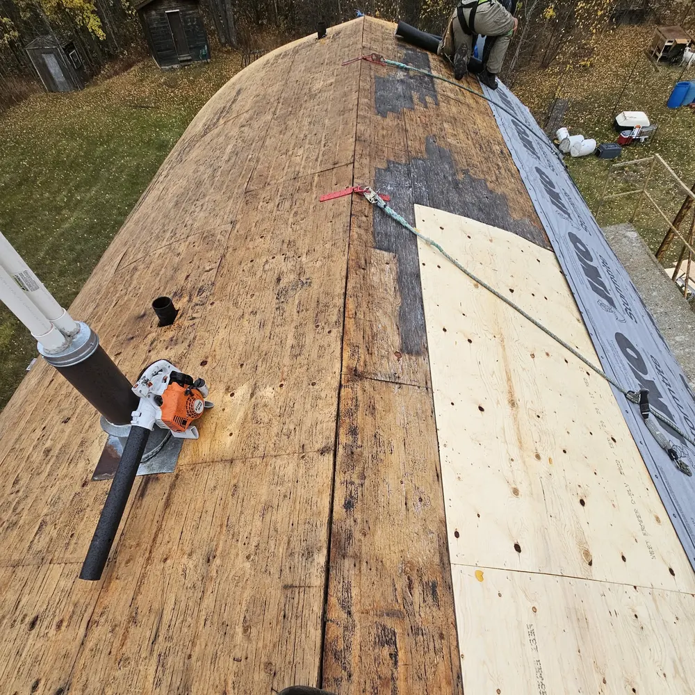 Ken's complete roof rebuild, roofing project in Dawson Creek